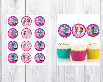 Roblox Cupcake Toppers Etsy - roblox cupcake topper free printable roblox girl cake topper