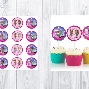 Roblox Birthday Roblox Girl Cupcakes Roblox Party Printable Etsy - roblox centerpieces girl theme my creations in 2019 girl