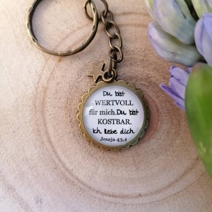 Valuable and precious, Christian keychain, gift girlfriend Christmas, gift confirmation, gift birthday daughter