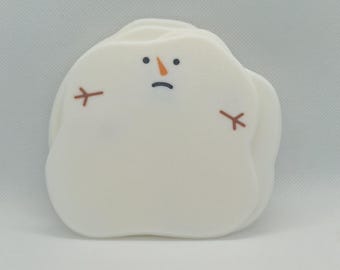 Melted Snowman Coasters