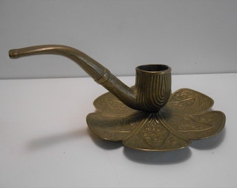 Kerzenhalter / Kerzenhalter aus Bronzerohr