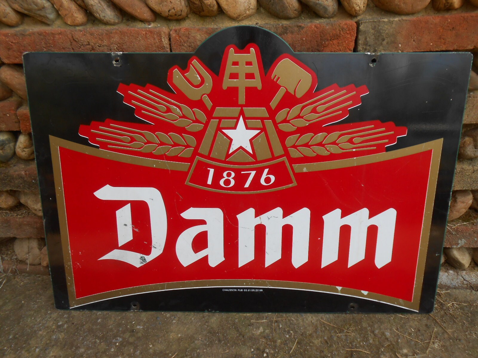 Enseigne/Plaque Publicitaire Bières Damm No Émaillée