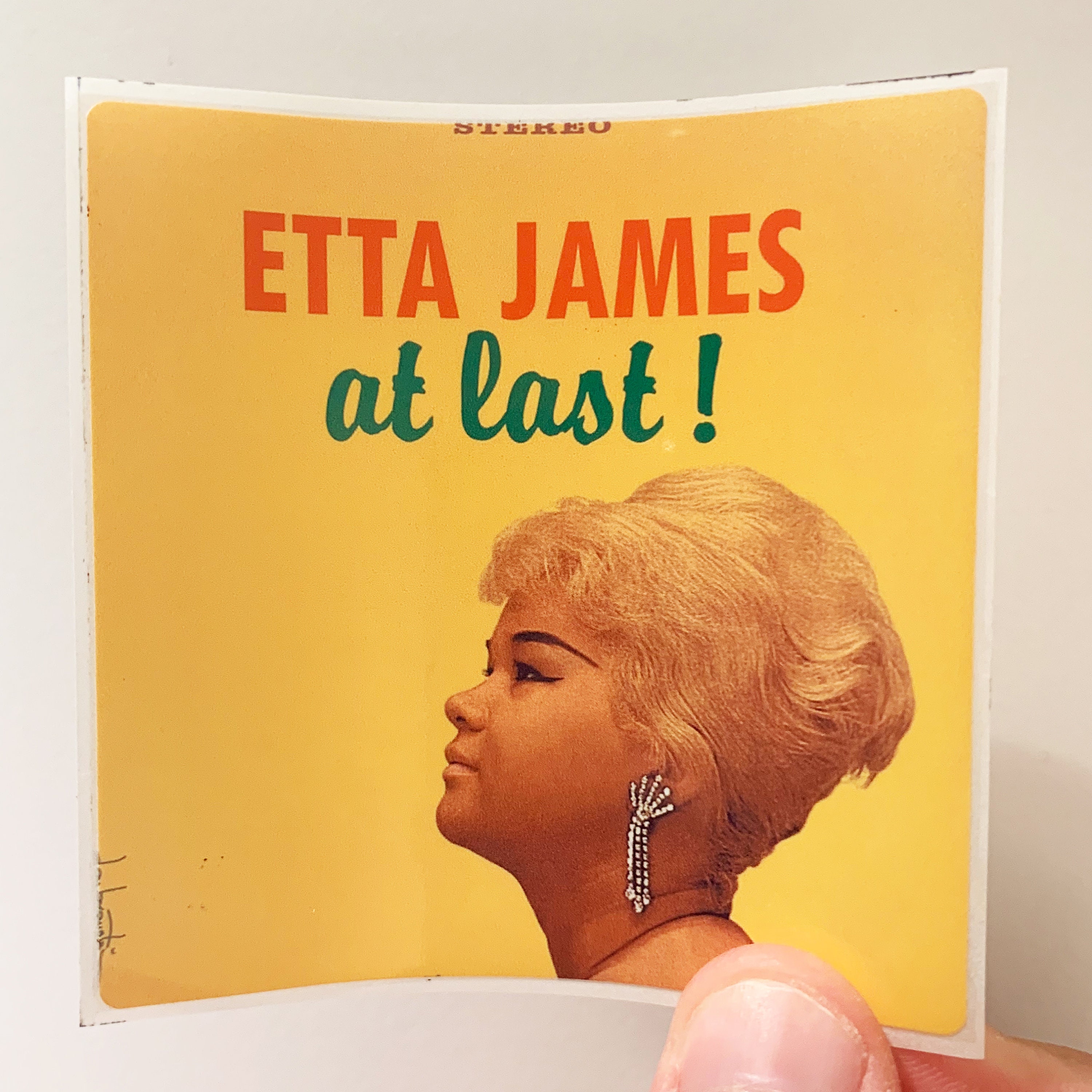 Etta James At Last 3 x 3 Album Cover Sticker Etsy Etta James At Last 3 x 3 Album Cover Sticker Etsy