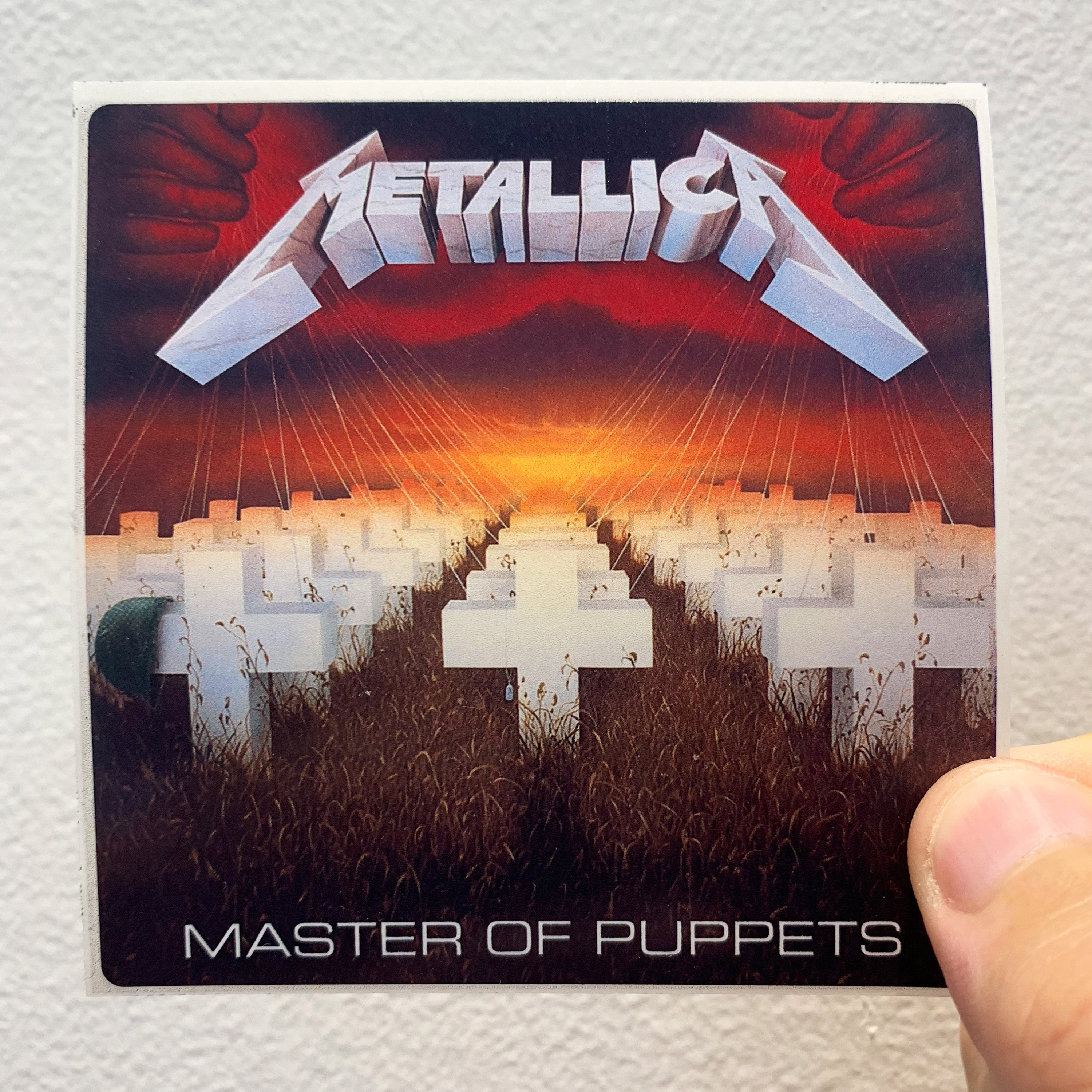 Metallica Master of Puppets 3 x 3 Album Cover Etsy Metallica Master of Puppets 3 x 3 Album Cover Etsy