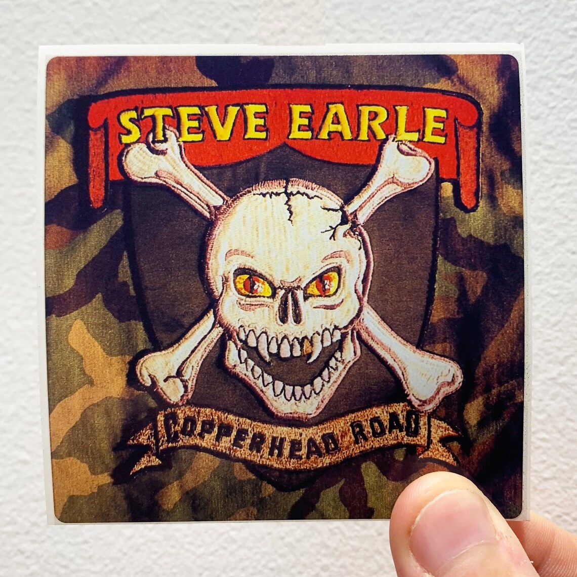 Steve Earle Copperhead Road 3 x 3 Album Cover Etsy