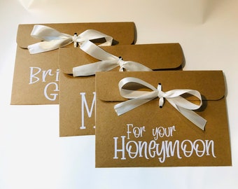 Personalised Wedding Gift Envelope – Honeymoon Fund Cash Envelope