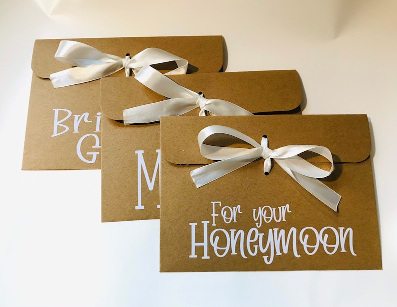 Personalised Wedding Gift Envelope – Honeymoon Fund Cash Envelope bild 1