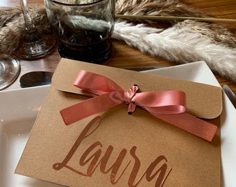 Personalised Wedding Favour Envelope:  wedding Place Card