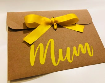 Personalised Money Envelope - Mother's Day Voucher Wallet