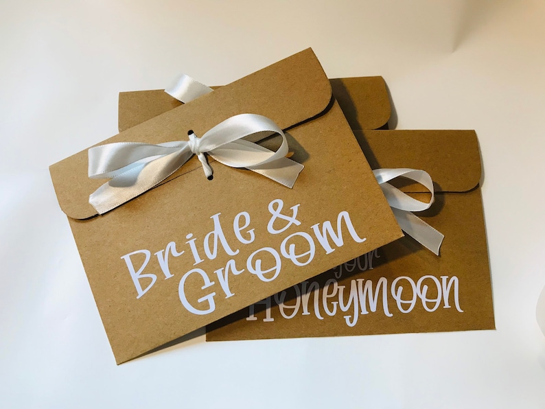 Personalised Wedding Gift Envelope – Honeymoon Fund Cash Envelope bild 3