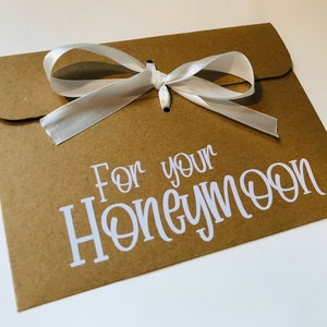 Personalised Wedding Gift Envelope – Honeymoon Fund Cash Envelope bild 2