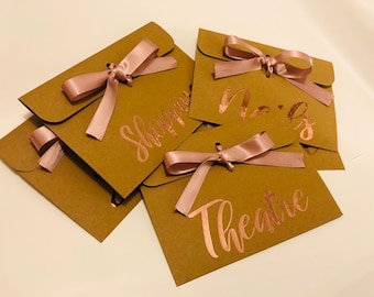 Personalised Voucher Envelope: Gift Card Holder