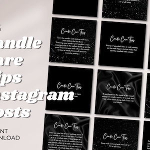 Candle Maker Tips Instagram Template  | Instagram Template | Candle Branding