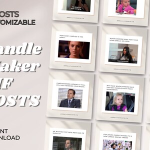 Candle Maker Meme GIF Instagram Template | Canva Editable Template | Instagram Template | Candle Making | Candle Business