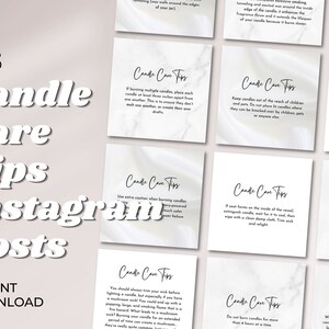 Candle Maker Tips Instagram Template  | Instagram Template | Candle Branding
