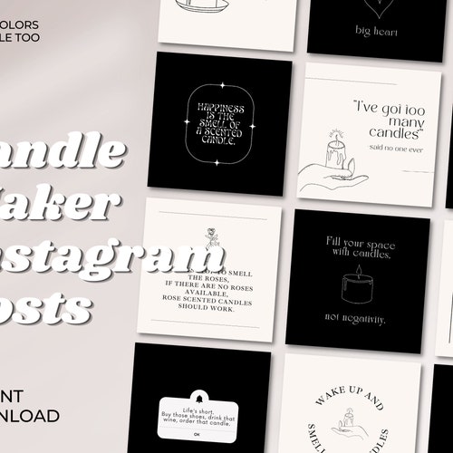 Candle Maker Quotes Instagram Candle Business Done for You Etsy