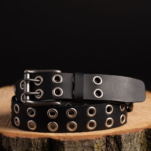 Belt with new arrivals metal holes