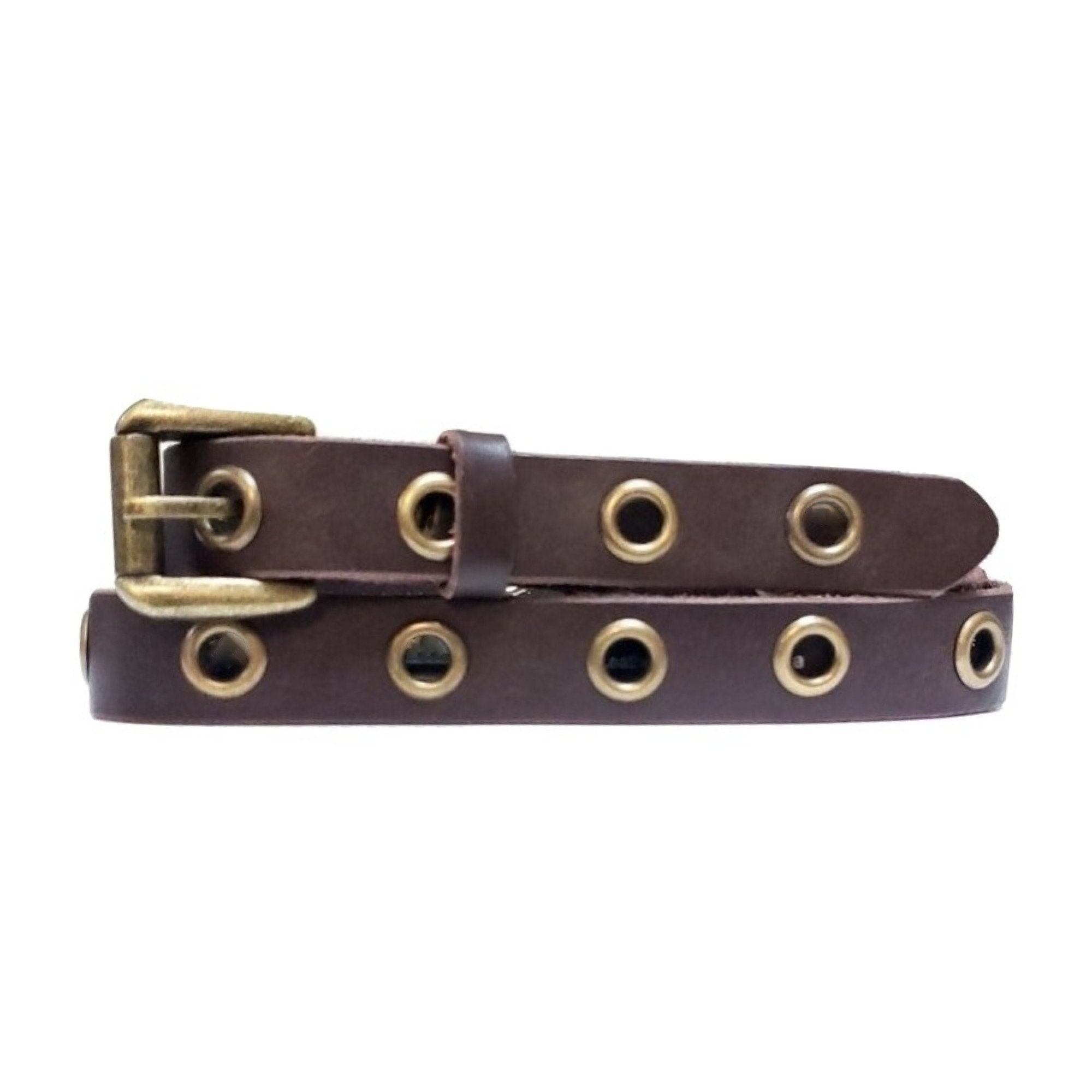 Grommet Belt, Women's Black Leather Belt Handmade Full Grain Grommet Belt, Women's Black Leather Belt Handmade Full Grain