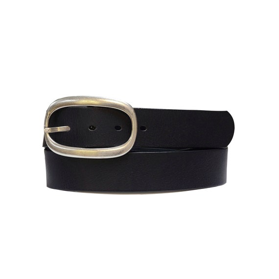 Womens Belt Black Leather Belt With 