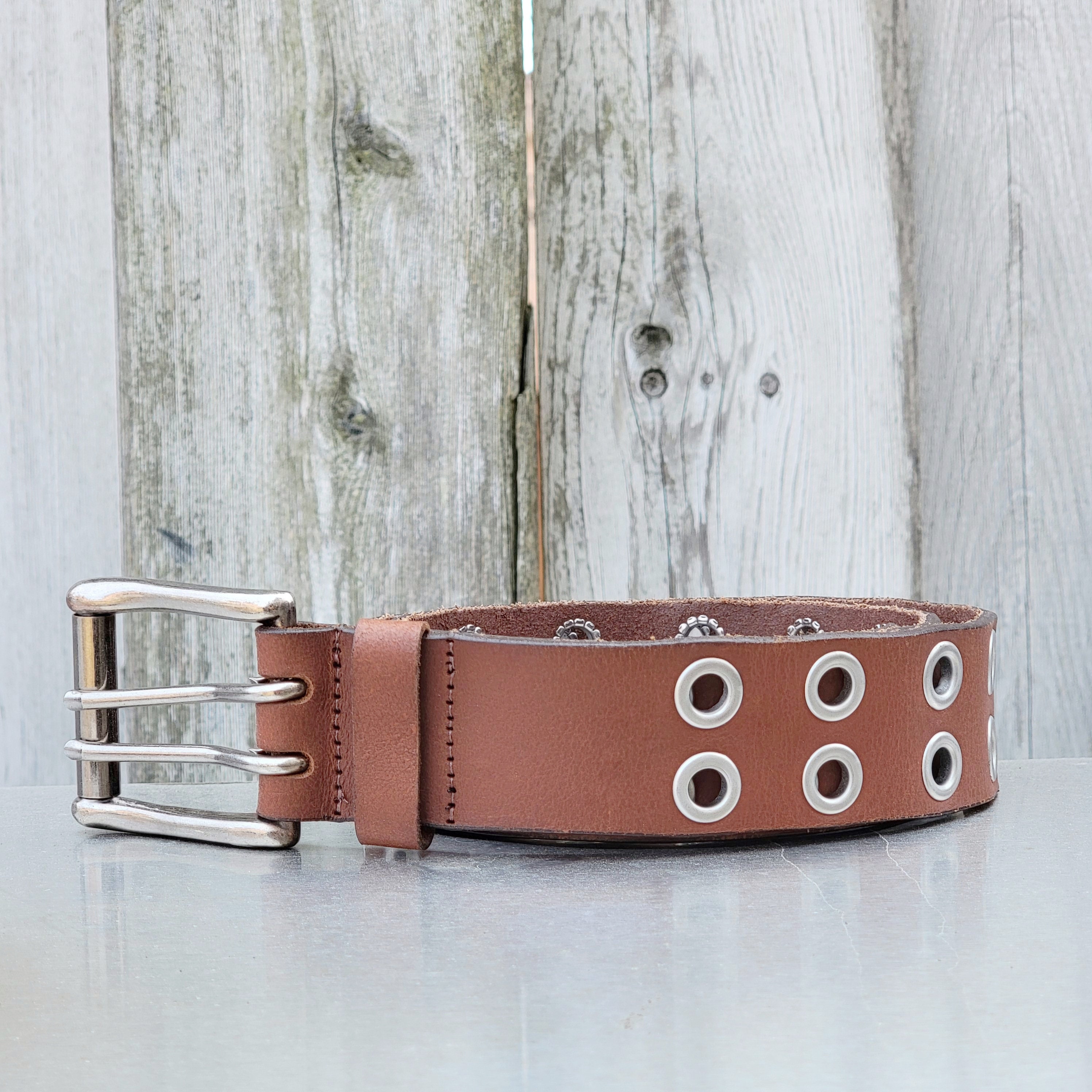 grommet belt mens