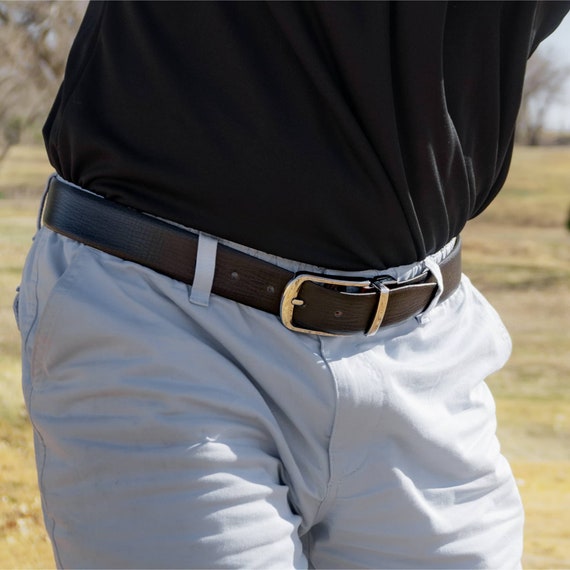 leather golf belts for men