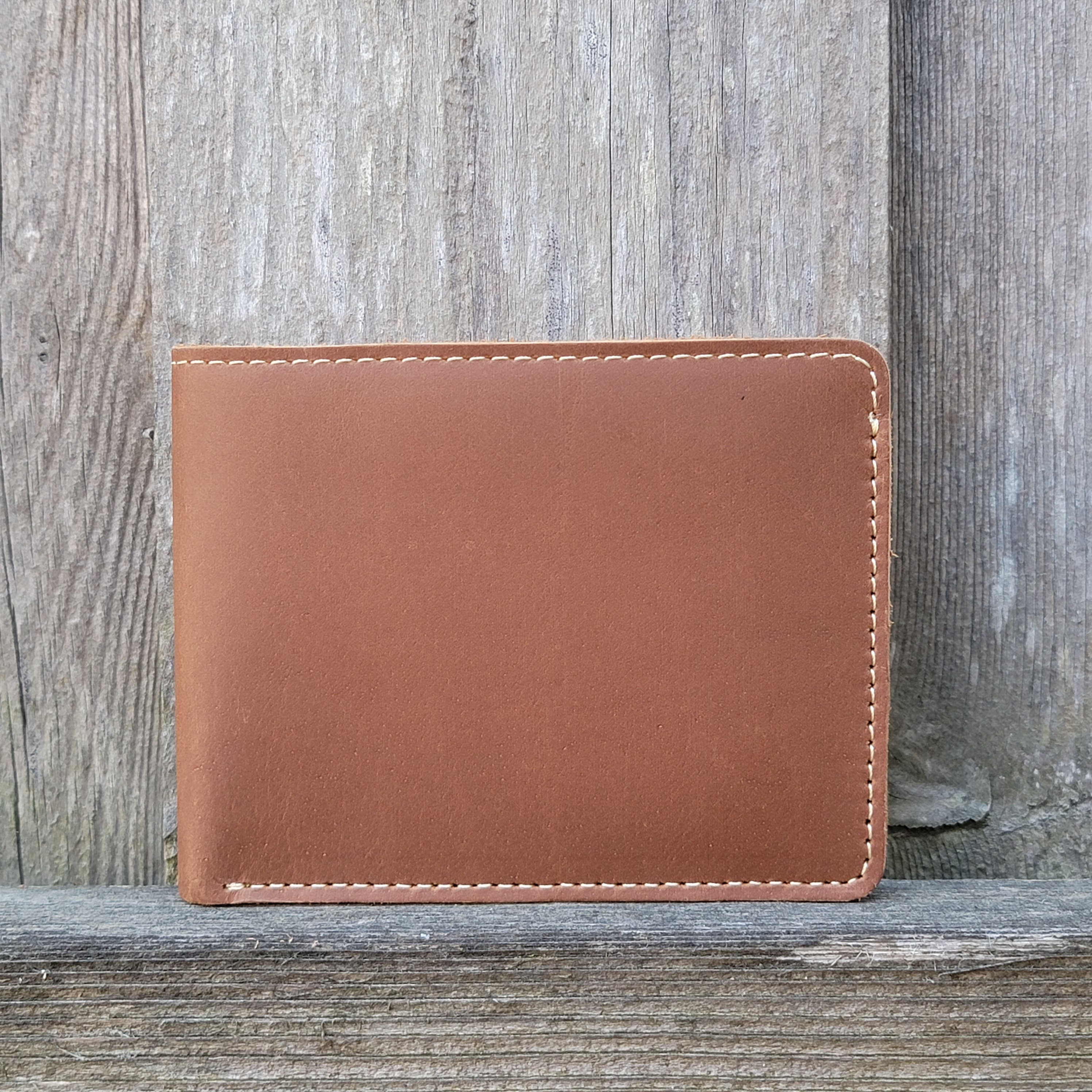 Black and Light Brown Slim Leather Wallet | Hudson | Ox