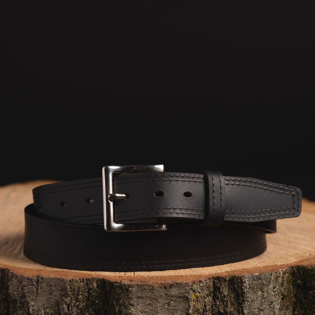 Formal Leather Belt Men's Dress Belt Made in CANADA Full Grain Leather