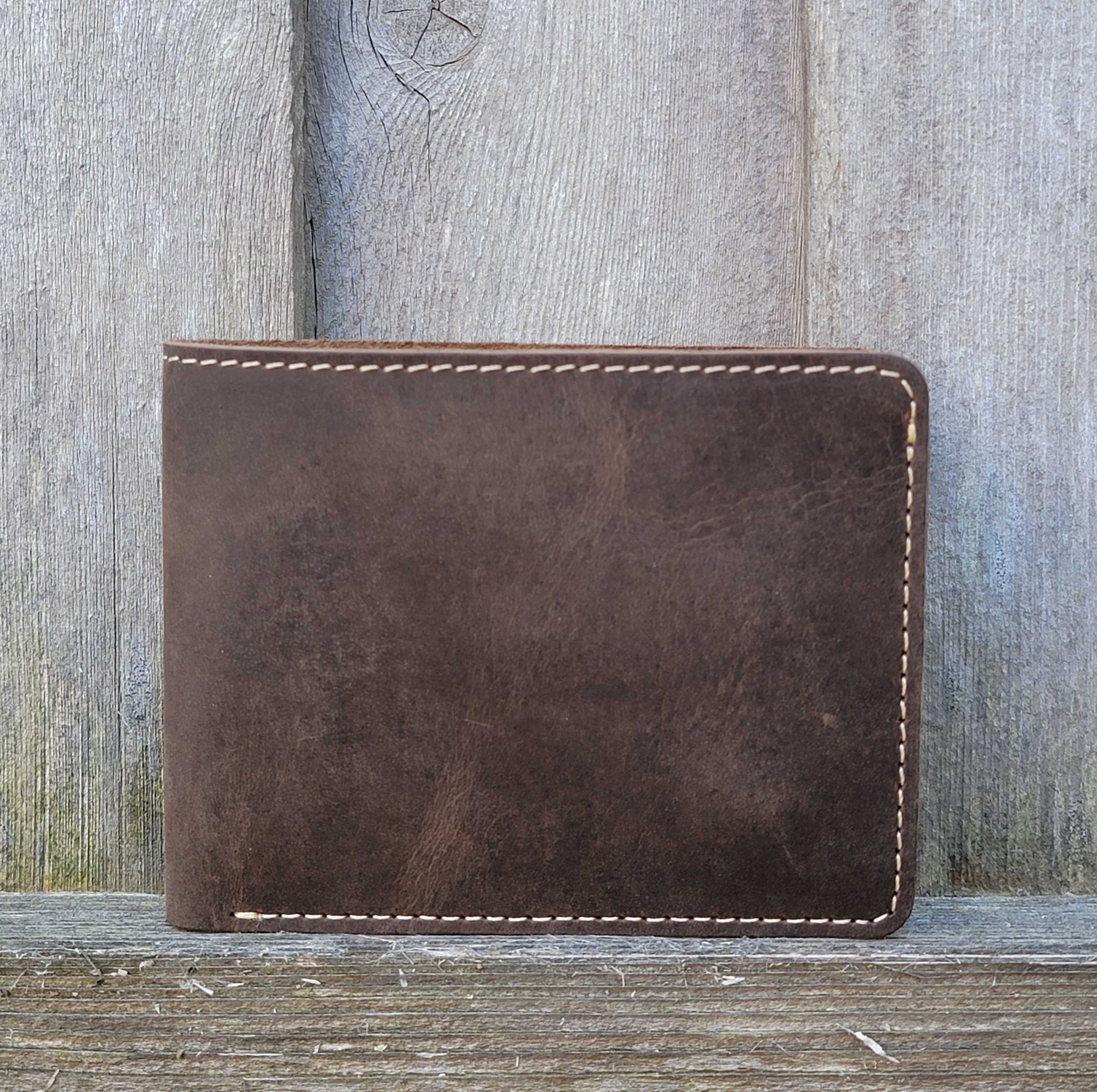 Leather Wallet Classic Brown HANDCRAFTED 100 FULL GRAIN Etsy Canada