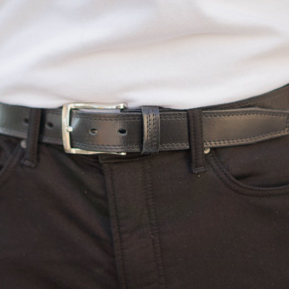 Handcrafted Full Grain Leather Men's Belt | Formal Dress Belt, Made in Canada