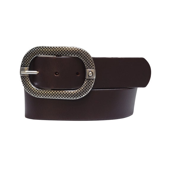 Brown Leather Belt, Women display picture 1