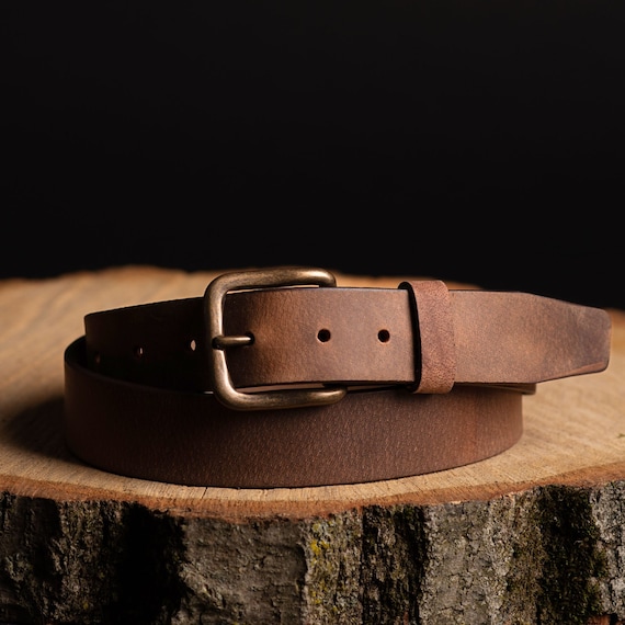 2596 Women Leather Casual Wear Belt, Weathered-brown Women main image 4