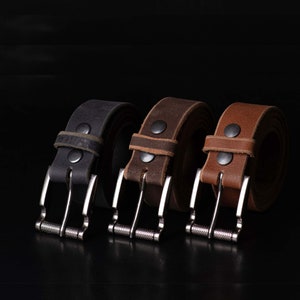 Mens Leather Belt, Premium ITALIAN Leather Belt, Extra Soft Handmade Full Grain Leather Belt, Gift for Him, Gift for Dad, Gift for Boyfriend
