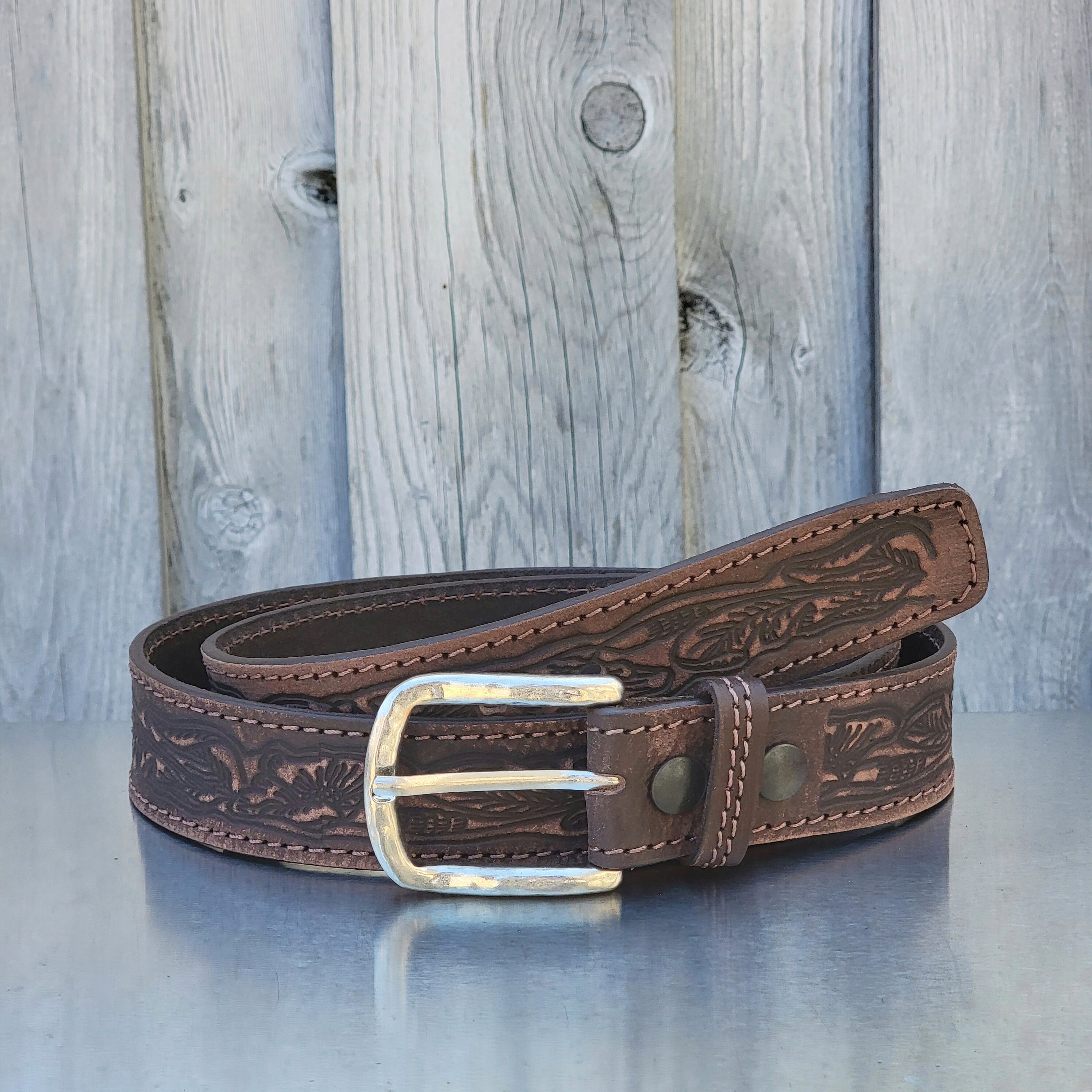 Brand new - BOHO STYLE Belt - 100% full grain leather Boho belt | Hip belt leather | Best women main image 2