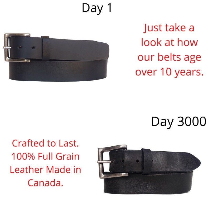 Leather Belt Set, 3 PC Gift Set for Men, Full Grain Leather Gift Set ...