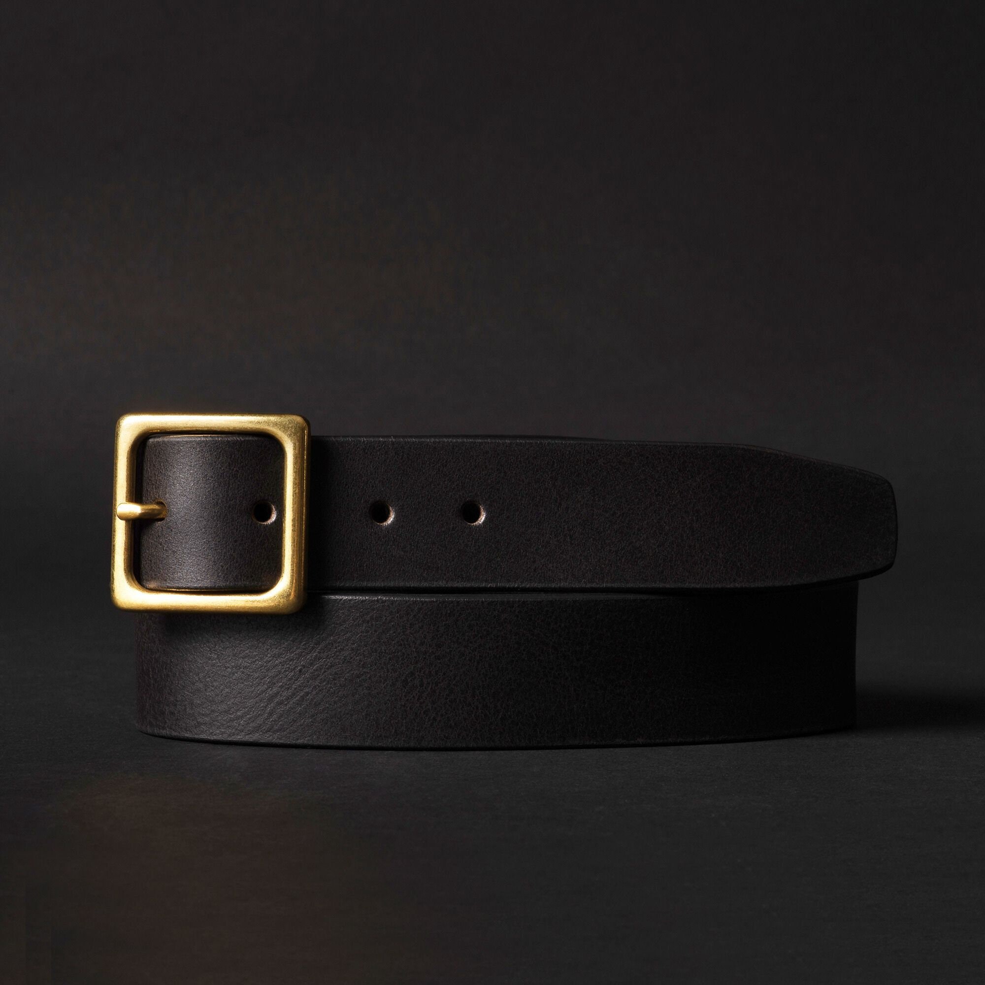 Brown Leather Belt, Women's Waist Belt, Full-grain Leather Made in