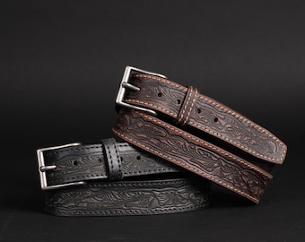 Vintage John Galliano Black Leather Belt With Jeweled JG Buckle
