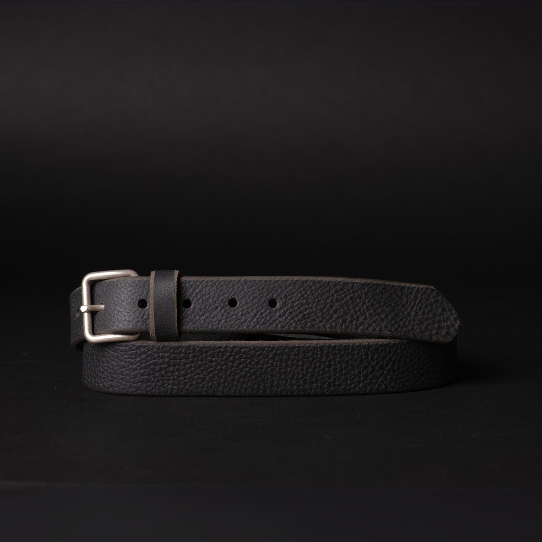Women's Black Leather Belt, Full Grain Leather Belt Made in Canada ...