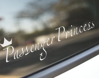 Passenger Princess // JDM Sticker // Weatherproof Vinyl Decal