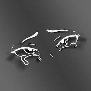 Ahegao Eyes // Anime Sticker // Vinyl Car Decal