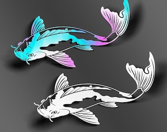 Koi Fish // Anime Sticker // Weatherproof Vinyl Decal