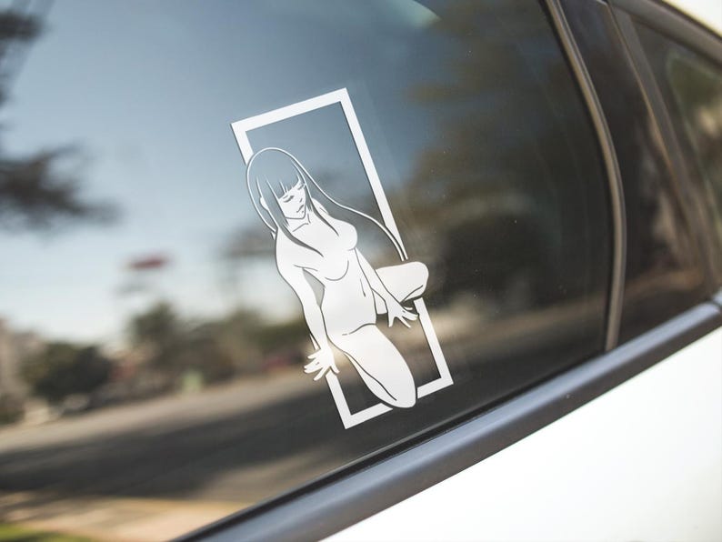 Anime Girl // Anime Sticker // Weatherproof Vinyl Decal - Etsy