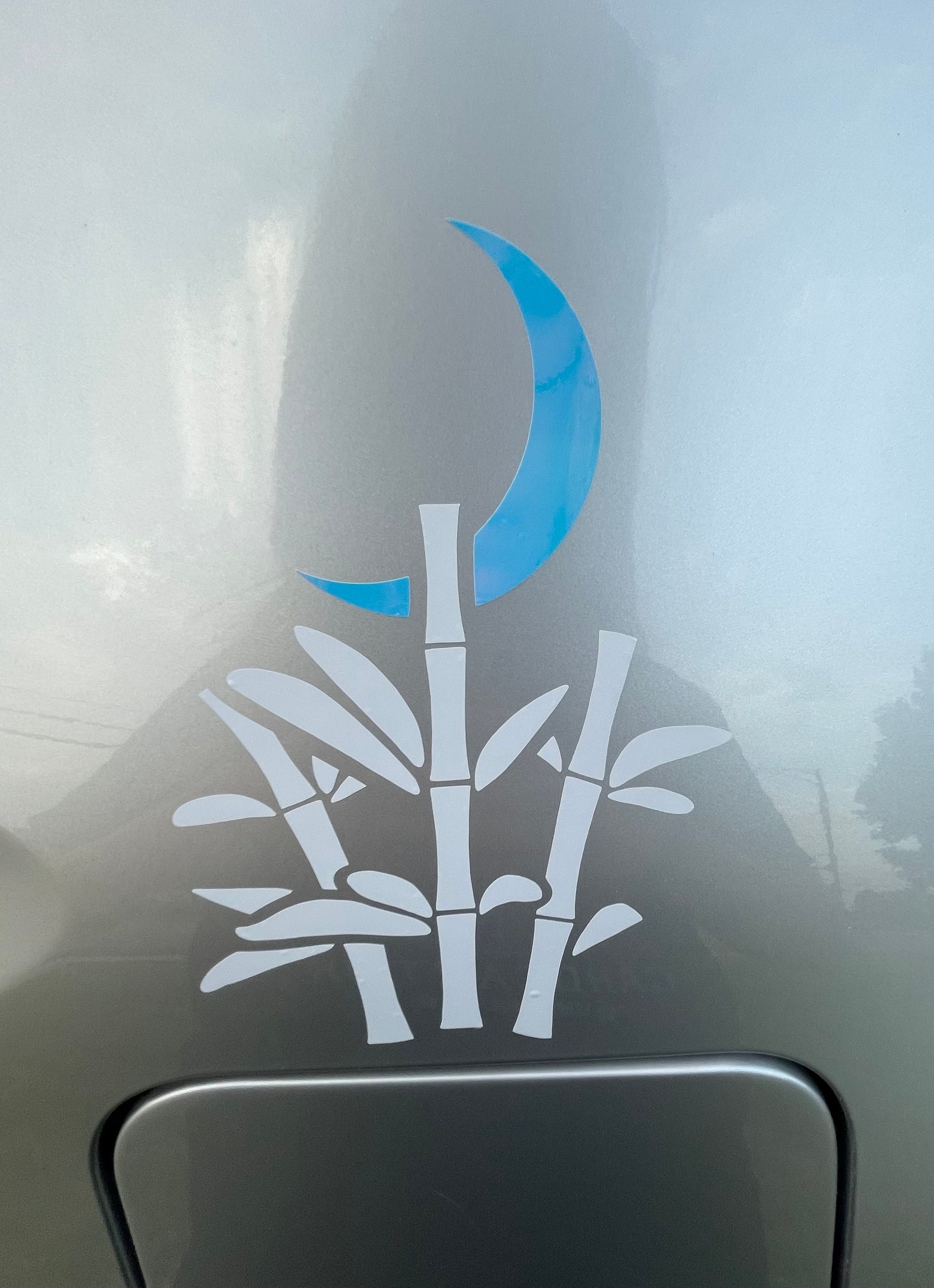 Bamboo Moon // Anime Sticker // Weatherproof Vinyl Sticker - Etsy