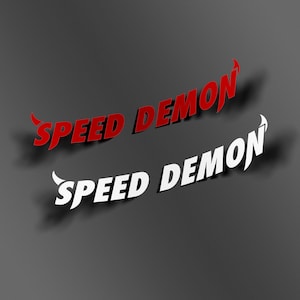 Speed Demon // JDM Sticker // Weatherpoof Vinyl Decal