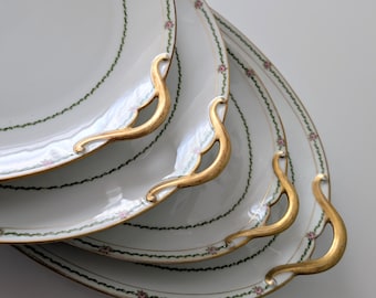ジョージジョーンズ・クレセント１セット Antique George Jones & Sons “Crescent China” Cup & Saucer
