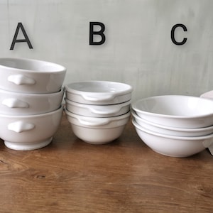 Set of 3 PILLIVUYT BOWLS / White Porcelain