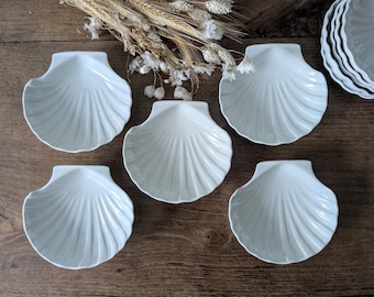 10 Pezzi Conchiglie Di Capesante Naturali Bianche 10-12 Cm - Per Decorazioni, Artigianato, Cucina
