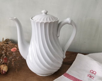 HAVILAND LIMOGES コーヒーポット、フランス製ヴィンテージ白磁