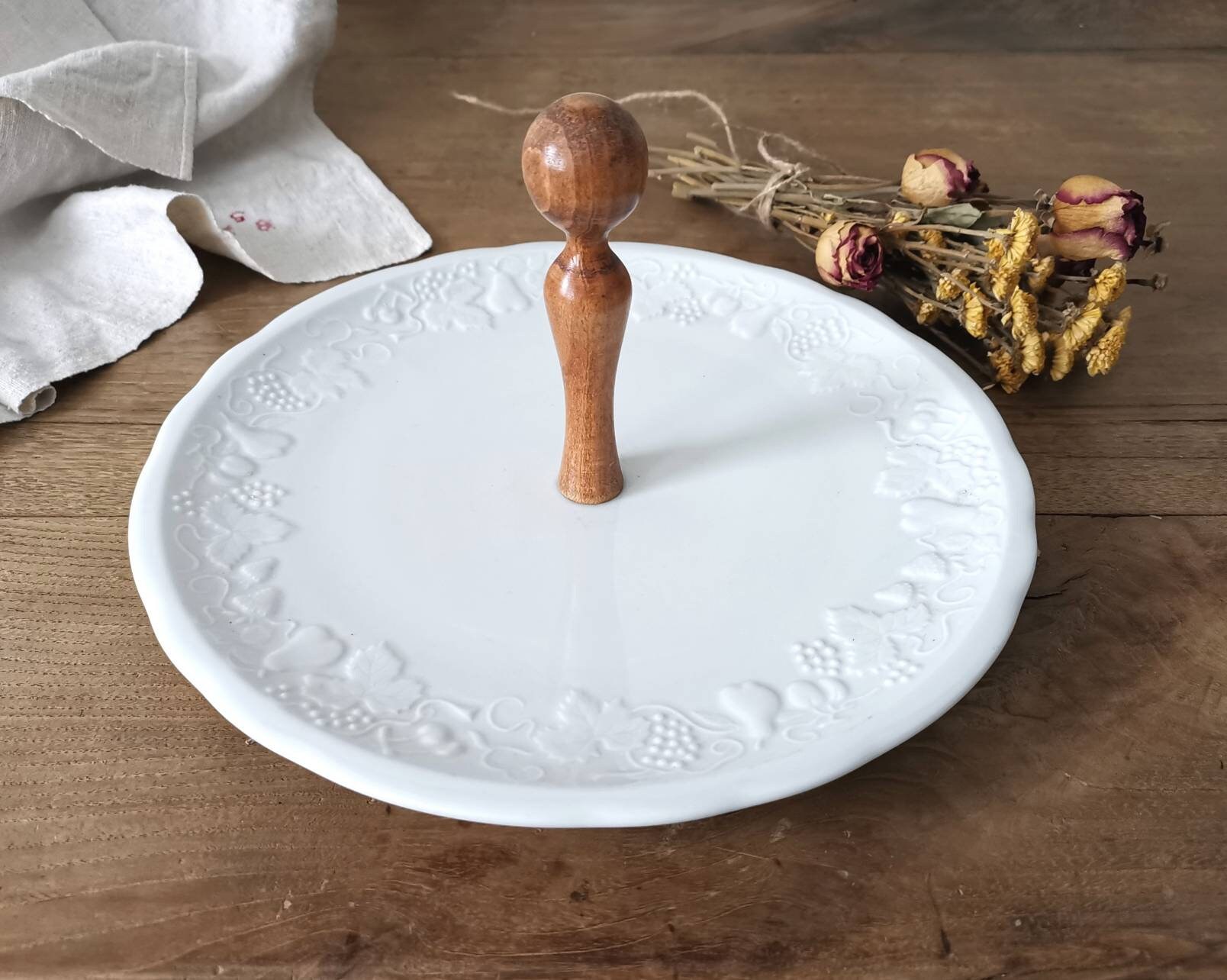 Support À Gâteau Blanc
