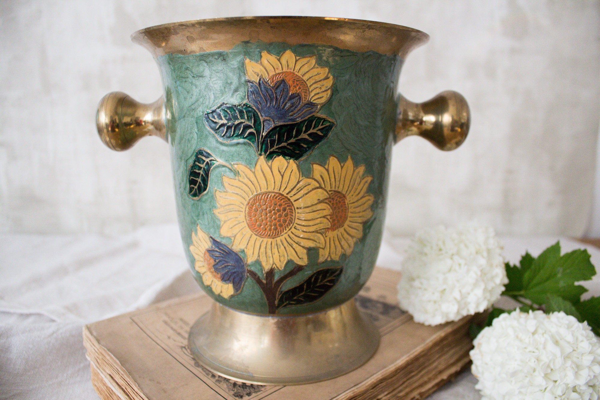 Antiker französischer Messing Champagner Eimer Goldener | Etsy