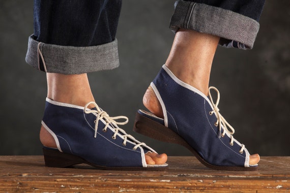 Open toe canvas shoes hot sale
